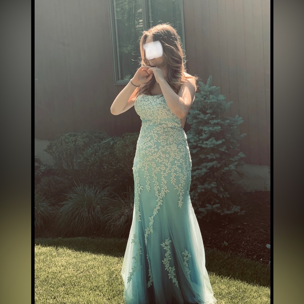 amarra light blue dress Amarra 88144 – Suzy B's Formals main image 1